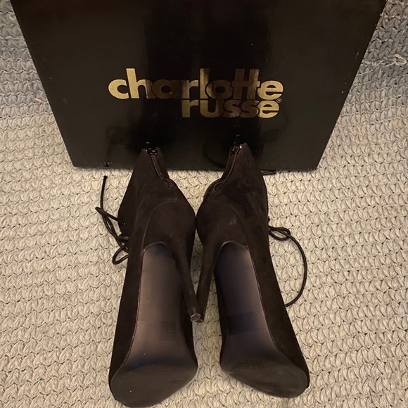 Lace Up Open Toe Bootie - Picture 4 of 5